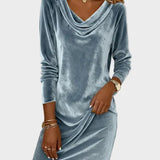Rosina | Flowy Velvet Dress