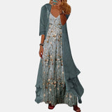 Elegant Two-Piece Maxi Dress Set