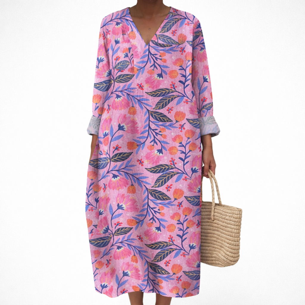 Eliana | Women's Flattering Printed Summer Dress