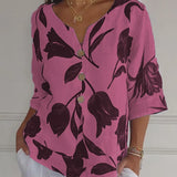 Nova | Floral V-Neck Blouse