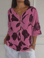 Nova | Floral V-Neck Blouse