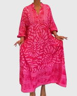 Maxi Dress with Elegant Print