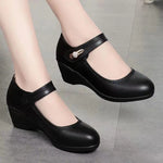 Ariane | Comfort Wedge Shoes with a Buckle Strap