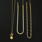 Ailish | Textured Coin Layered Necklace