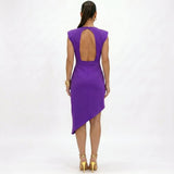 Mabel | Asymmetric Dress with Structured Shoulders