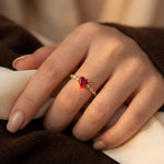 Aine | Ruby Heart Ring