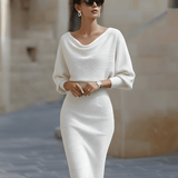 Marian | Cowl-Neck Cocktail Dress