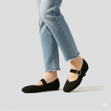 Fiona | Mary-Jane Flats with a Square Toe