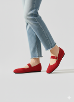 Fiona | Mary-Jane Flats with a Square Toe