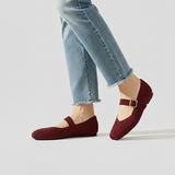 Fiona | Mary-Jane Flats with a Square Toe