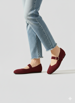 Fiona | Mary-Jane Flats with a Square Toe