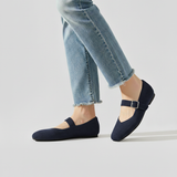 Fiona | Mary-Jane Flats with a Square Toe