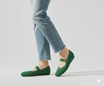 Fiona | Mary-Jane Flats with a Square Toe