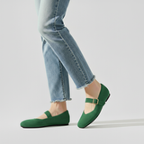 Fiona | Mary-Jane Flats with a Square Toe