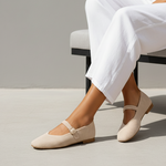 Fiona | Mary-Jane Flats with a Square Toe