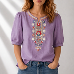 Marianne | Women's Embroidered Summer Blouse