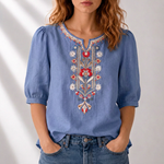 Marianne | Women's Embroidered Summer Blouse