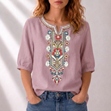 Marianne | Women's Embroidered Summer Blouse