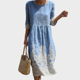 Tanya | Botanical Floral Print Dress