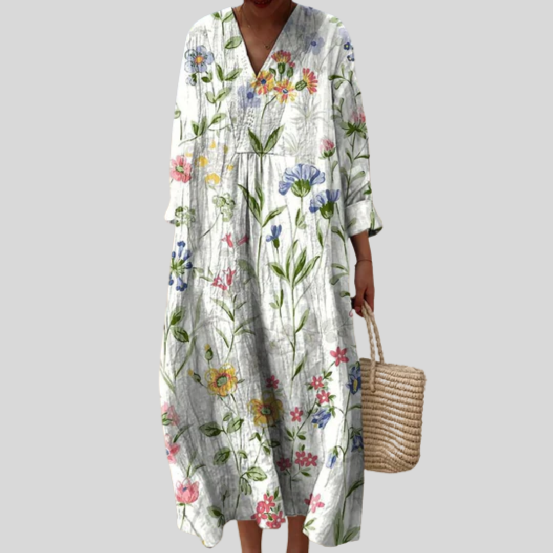 Frida | Women's Flattering Printed Summer Dress