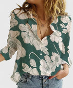 Angelina | Open-Collar Long-Sleeve Shirt