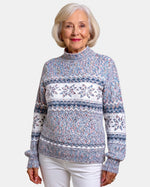Glacier Blue Nordic Jumper