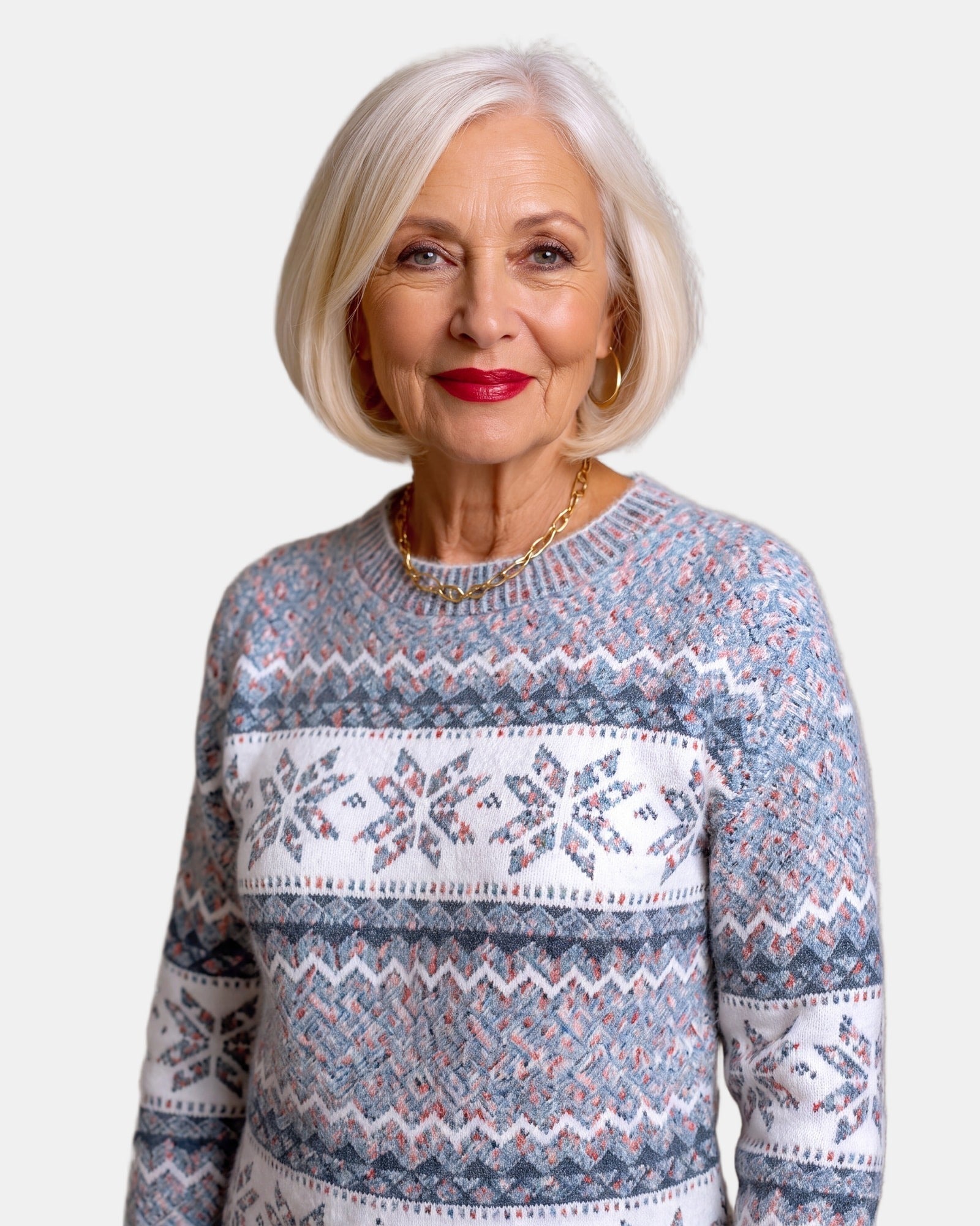 Glacier Blue Nordic Jumper