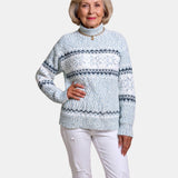 Glacier Blue Nordic Jumper