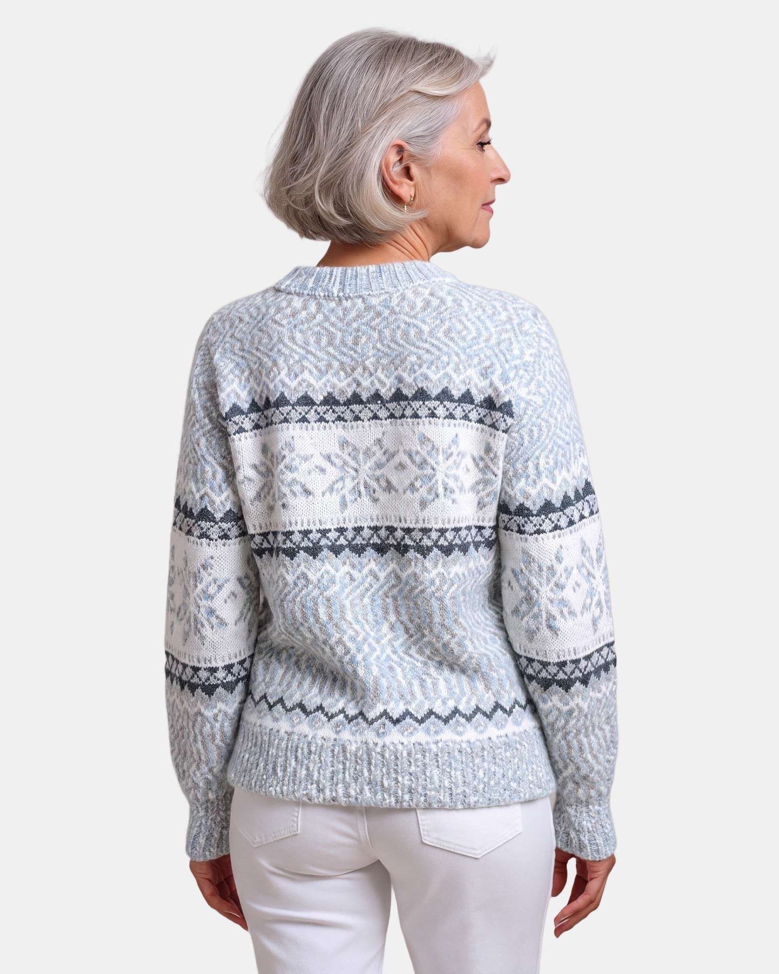 Glacier Blue Nordic Jumper