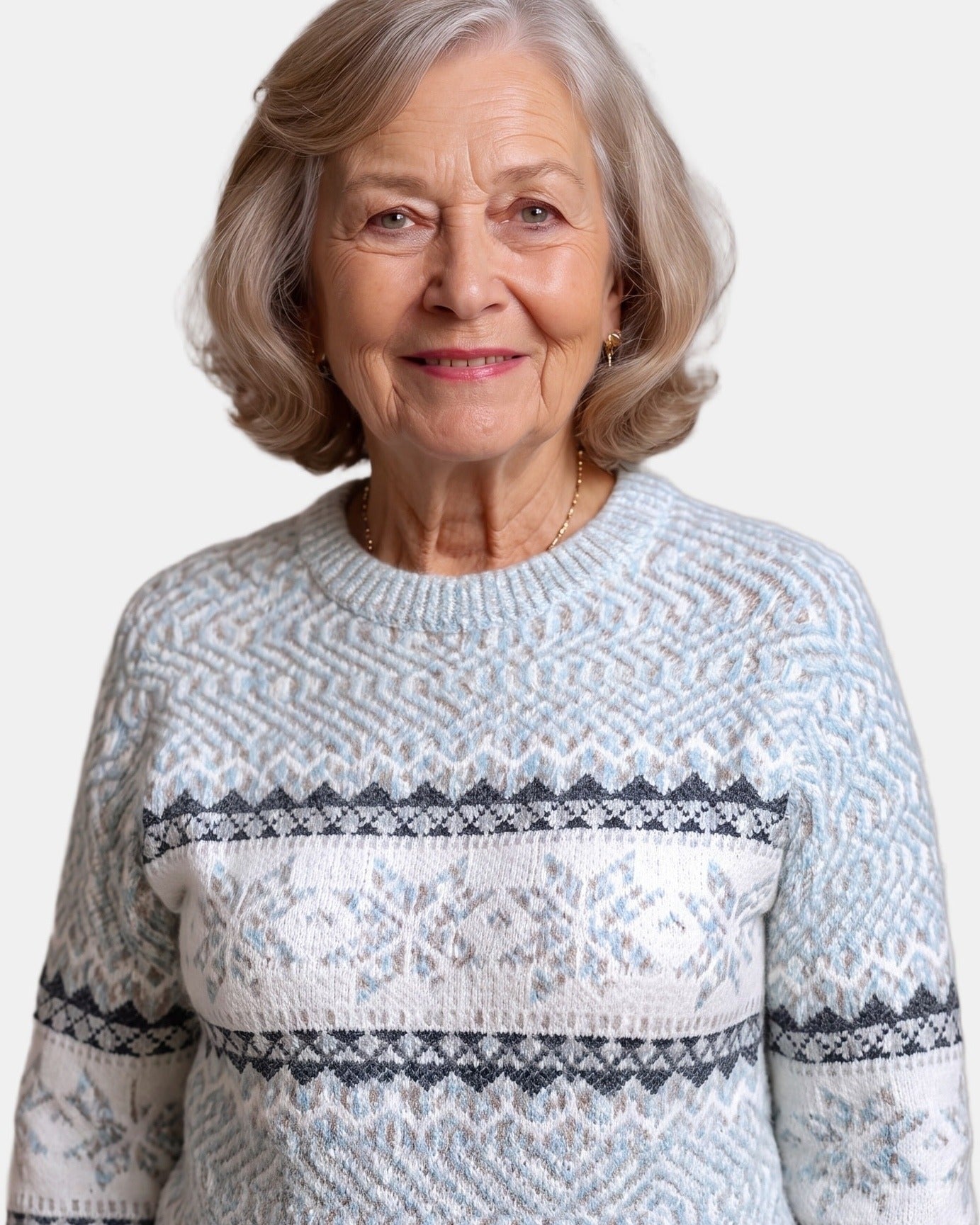 Glacier Blue Nordic Jumper