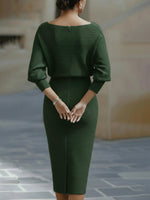 Marian | Cowl-Neck Cocktail Dress