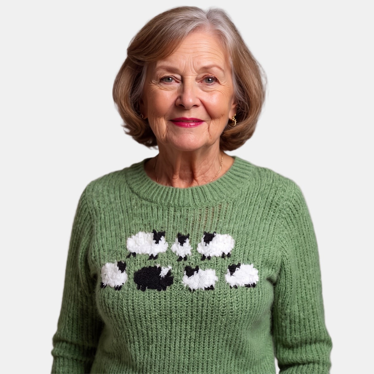 Green Sheep Nordic Jumper