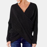 Green Wrap-Front Jumper