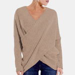 Green Wrap-Front Jumper