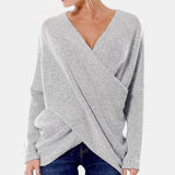 Green Wrap-Front Jumper