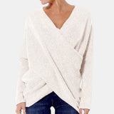 Green Wrap-Front Jumper