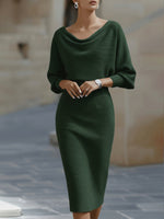Marian | Cowl-Neck Cocktail Dress