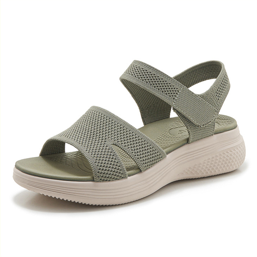 Azura Comfort Arch Support Walking Sandals Green, photo studio