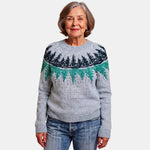 Grey Fir Nordic Jumper