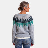 Grey Fir Nordic Jumper