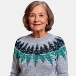 Grey Fir Nordic Jumper