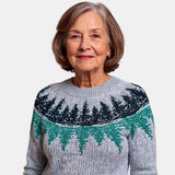 Grey Fir Nordic Jumper