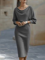 Marian | Cowl-Neck Cocktail Dress