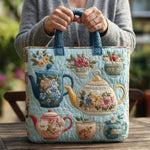 Handcrafted Bag - Floral Tea Set