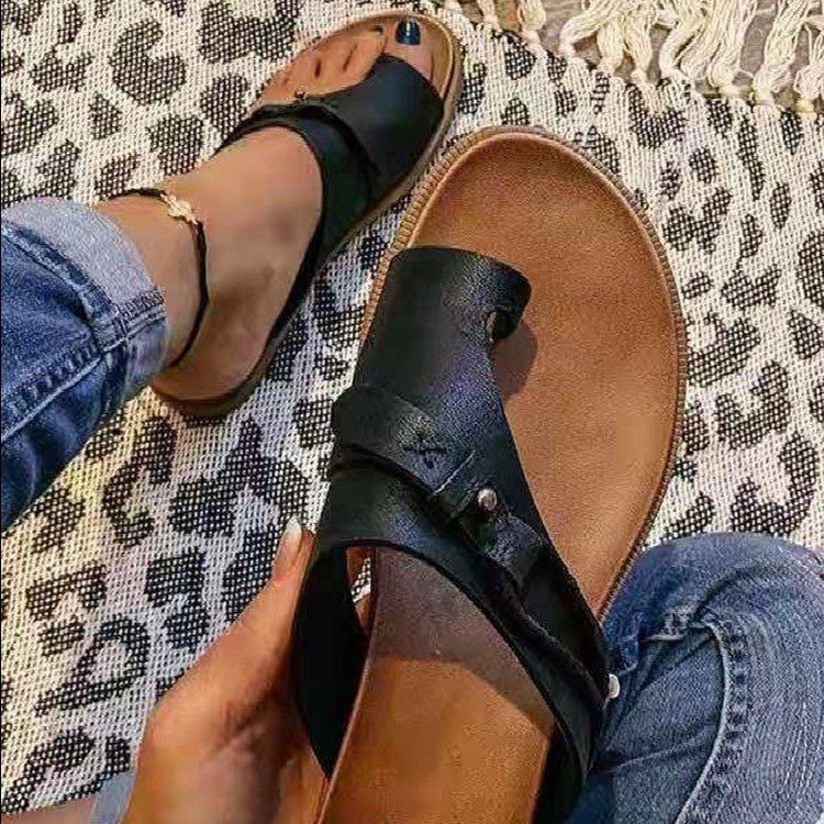 Fernanda Stylish Comfort Sandals Black, photo studio