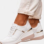 Marceline | Orthopaedic Wedge Trainers with a Perforated Upper