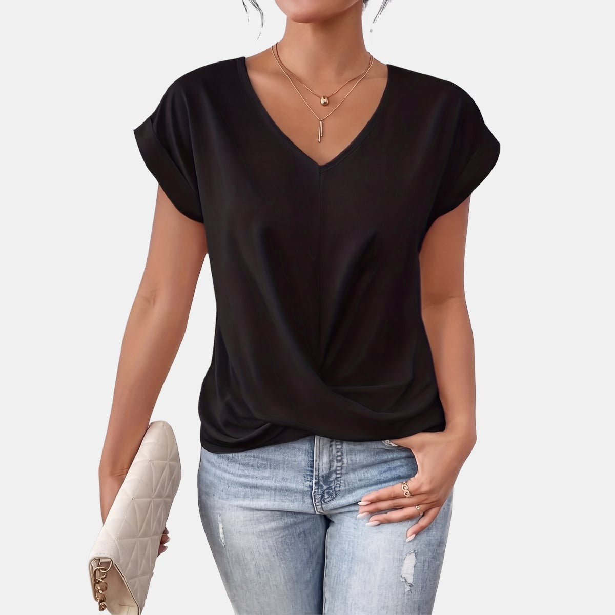 Sybil | Soft V-Neck Top