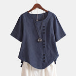 Ursula | Asymmetric Button Blouse
