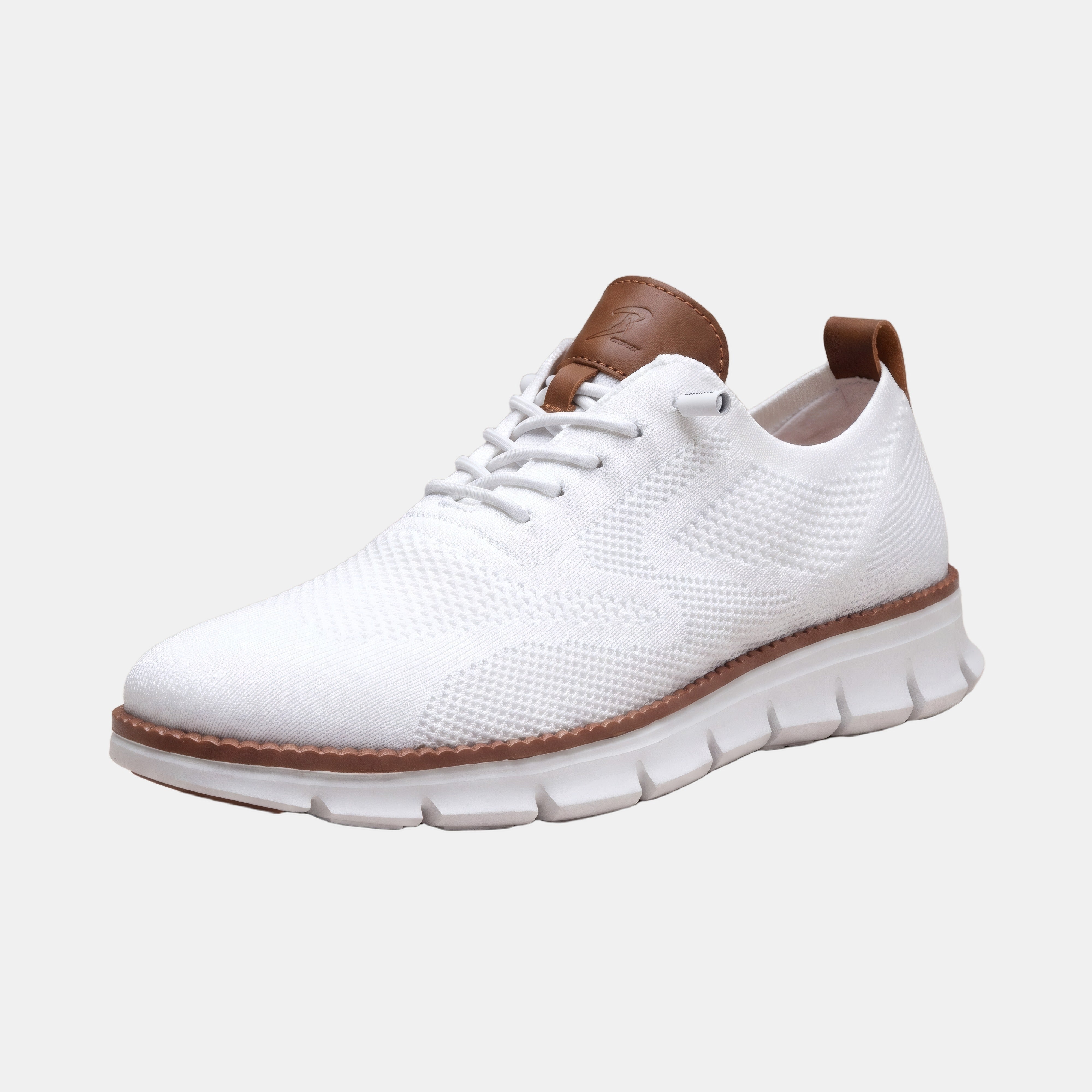 Lily | Orthopaedic Knit Trainers with a Heel Tab White, photo studio