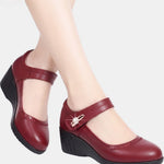 Ariane | Comfort Wedge Shoes with a Buckle Strap